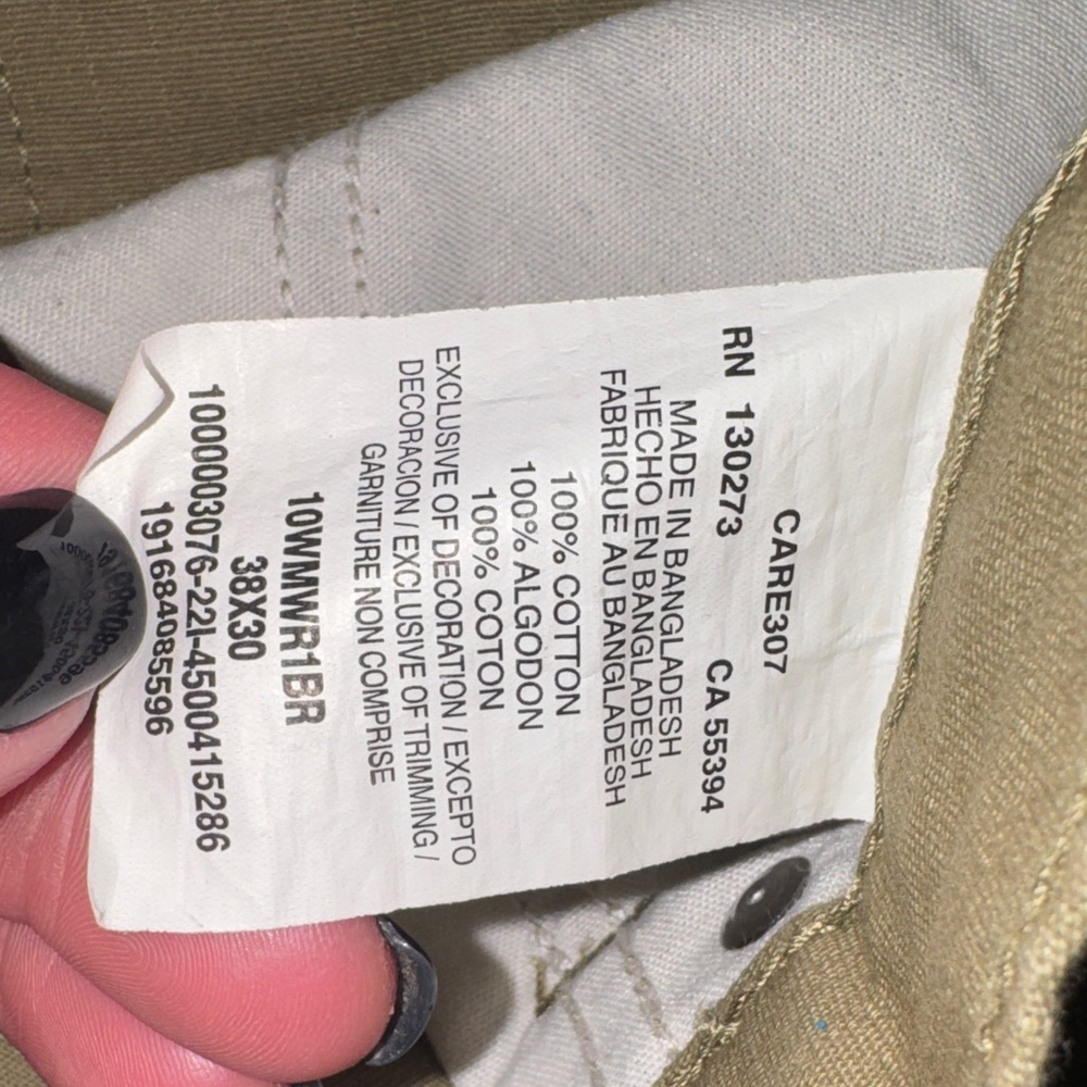 Wrangler Men's Cargo Pants - Olive - Picture 5 of 9